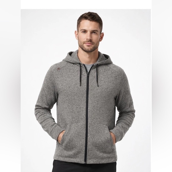 RHONE Other - Rhone Men’s Full Zip Hoodie Large Gray Performance Fleece Hooded Sweatshirt